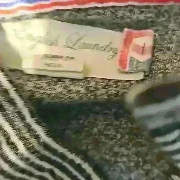 Mens English Laundry Blue and White Stripe Polo - Picture 2 of 4